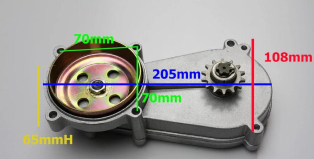 Reduction Gearbpx 14 Teeth T8F for 49cc 2 Stroke Engine