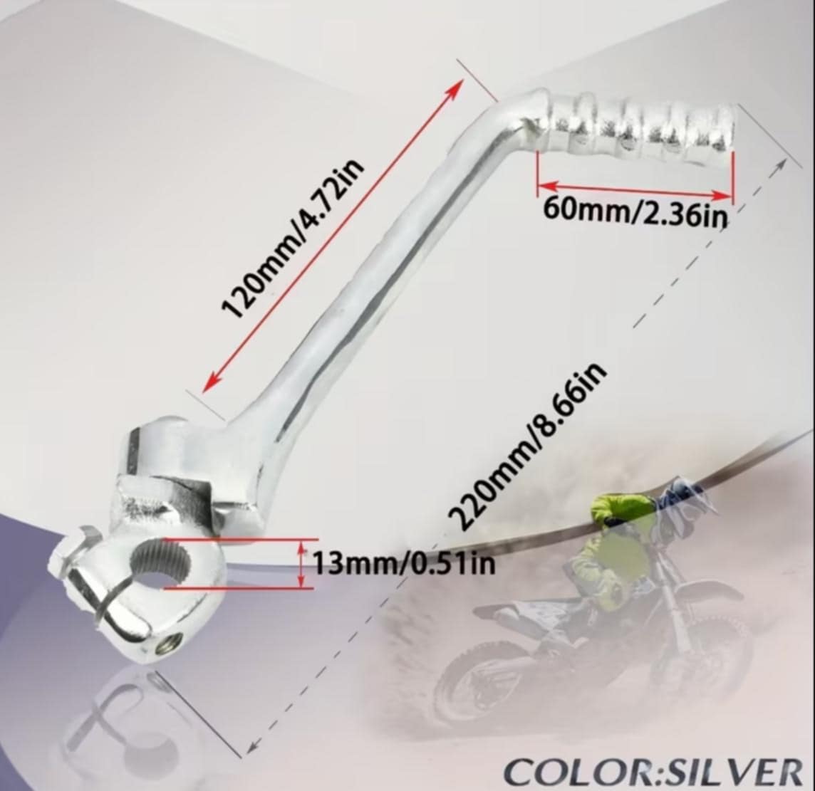 Kickstart Lever 16mm & 13mm