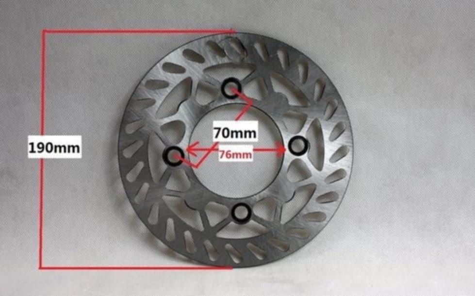 110cc 125cc Dirt Bike Brake Disc 190mm