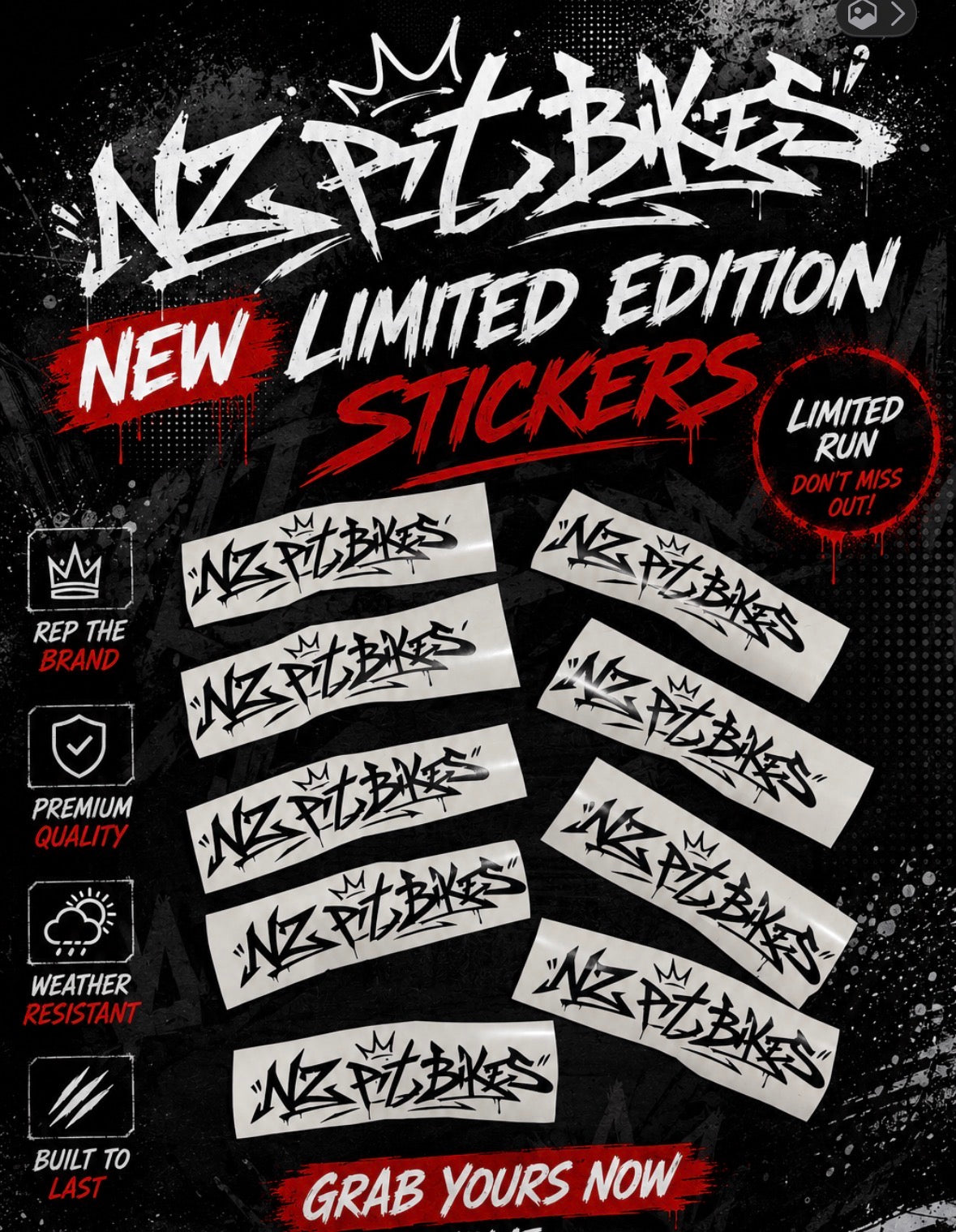 Stickers LIMITED EDITION x2 STICKERS