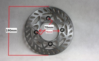 110cc 125cc Dirt Bike Brake Disc 190mm