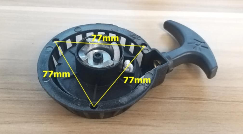 49cc 2 stroke Alloy Metal Black Pull Start