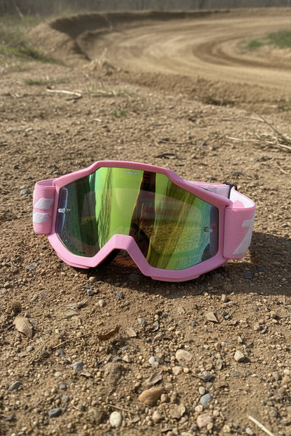Pink 100% Motocross Goggles