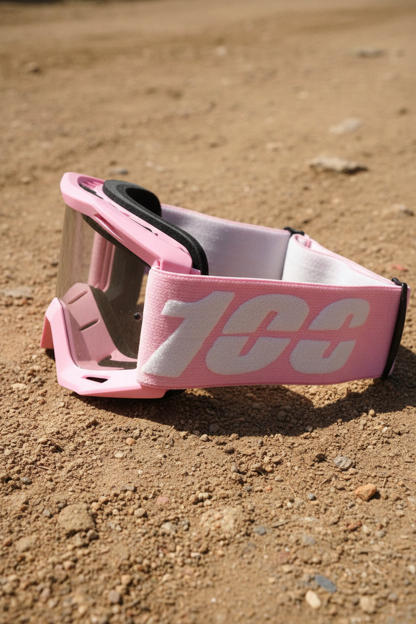 Pink 100% Motocross Goggles