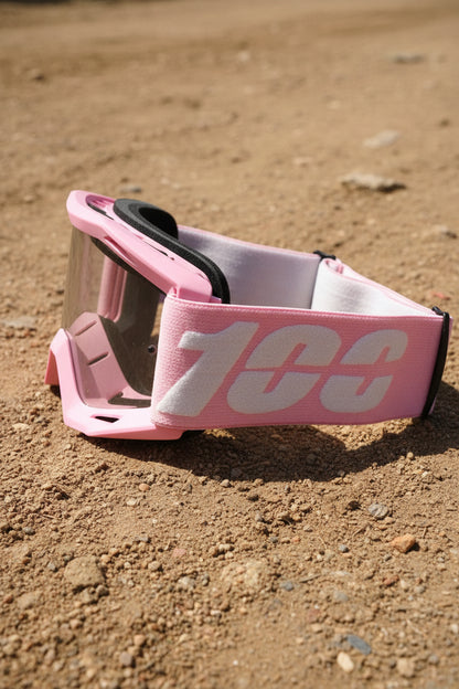 Pink 100% Motocross Goggles