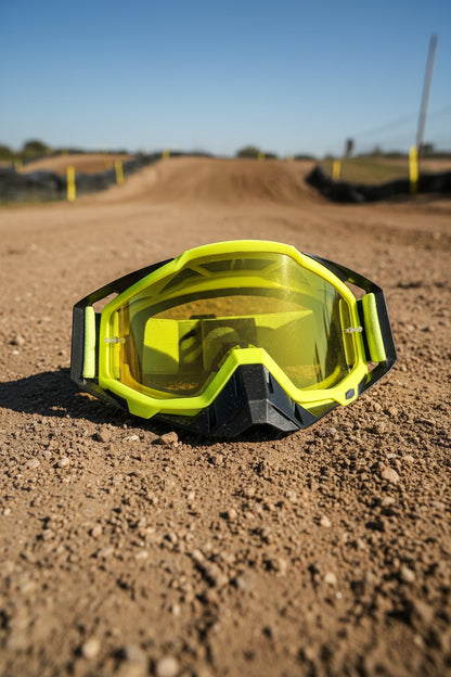 Green/Black 100% Motocross Goggles